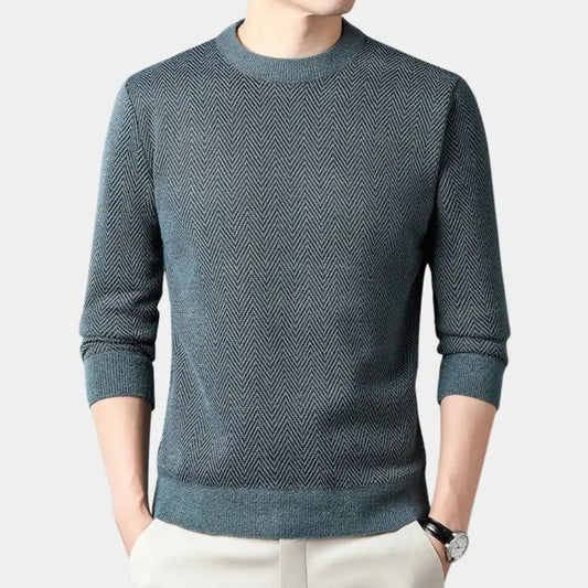 NATHAN – Casual getailleerde herentrui met moderne fit