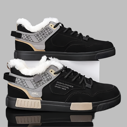 Warme heren wintersneakers met pluche voering – STRAVEN FrostStep - Glamorix