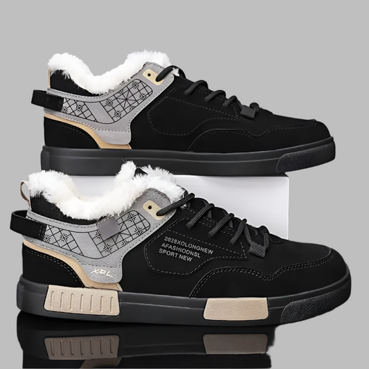 Warme heren wintersneakers met pluche voering – STRAVEN FrostStep - Glamorix