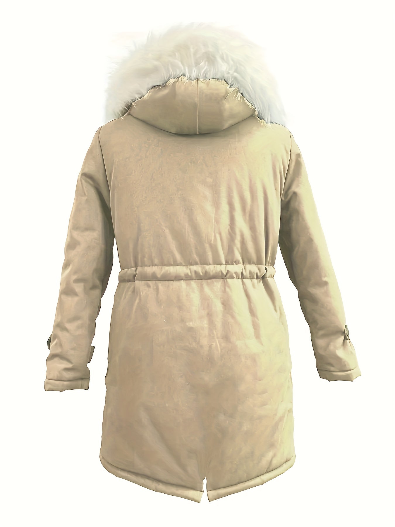Halflange jas met fleecevoering en capuchon – FROSTWEAR - Glamorix