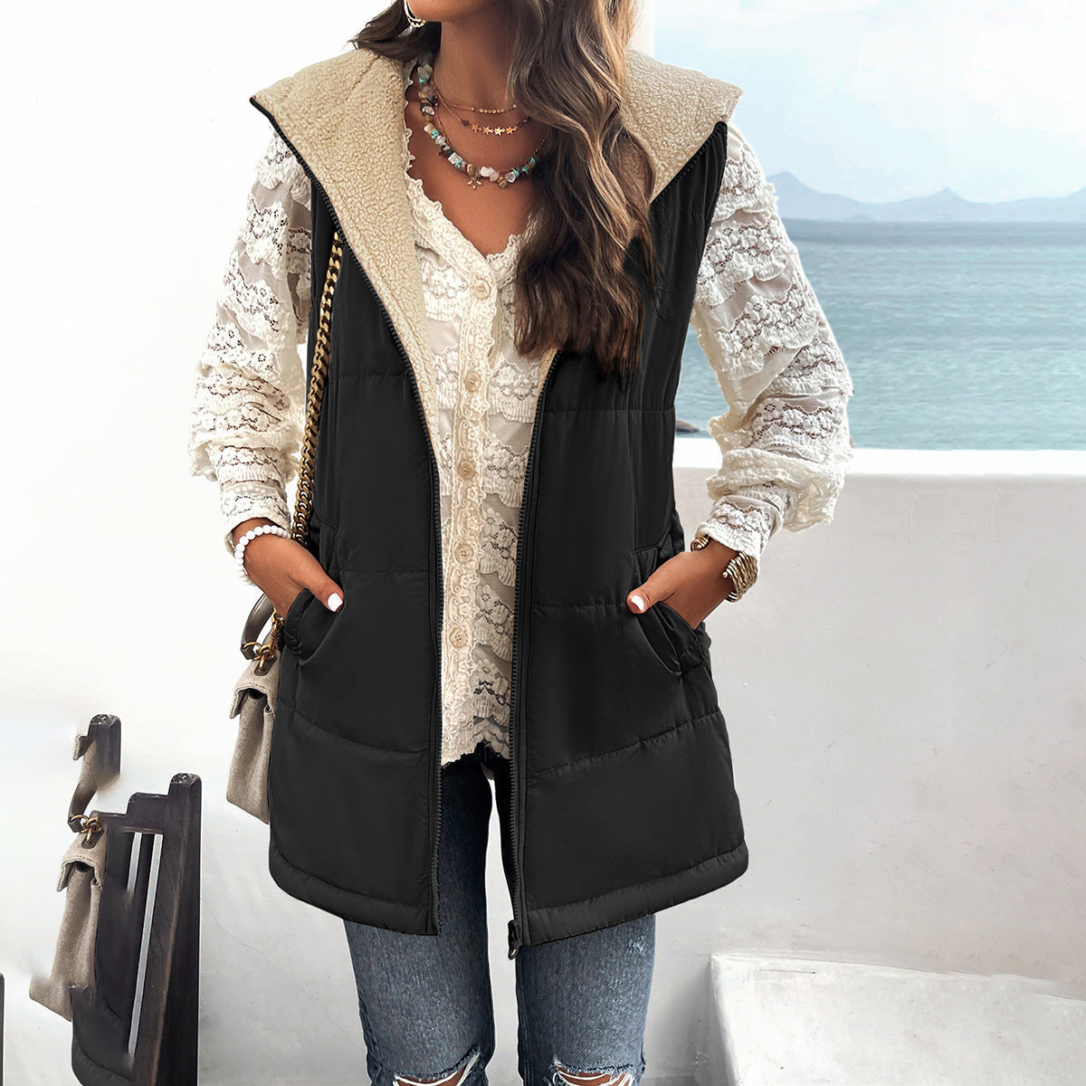 Jas – Midlength Capuchon & Warme Voering - Glamorix