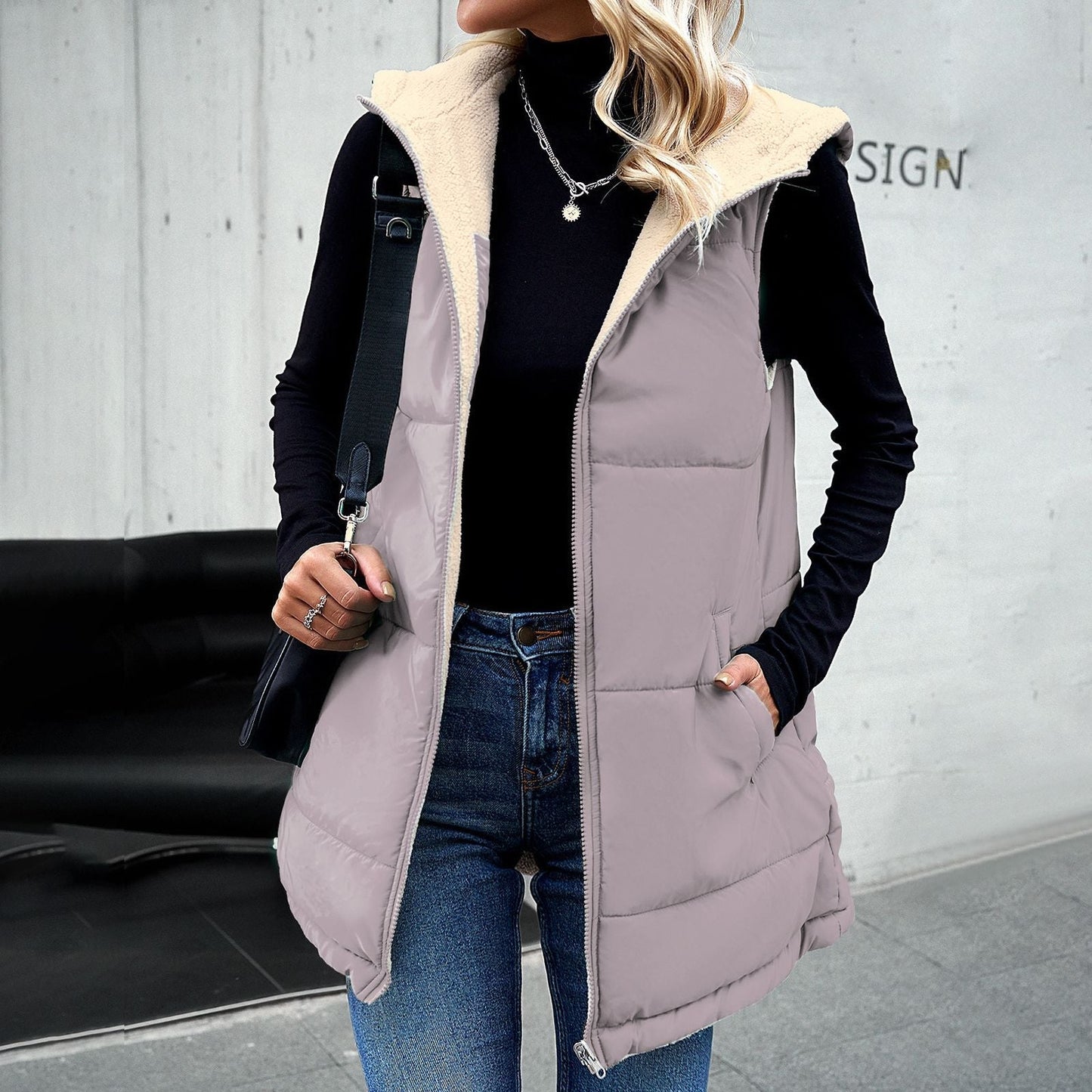 Jas – Midlength Capuchon & Warme Voering - Glamorix
