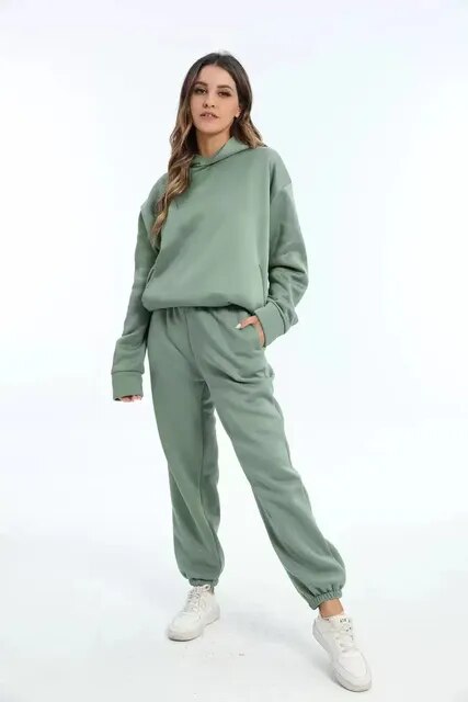 LILA - Relaxed fit hoodie en jogger loungeset voor dames