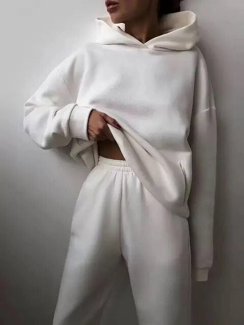 LILA - Relaxed fit hoodie en jogger loungeset voor dames