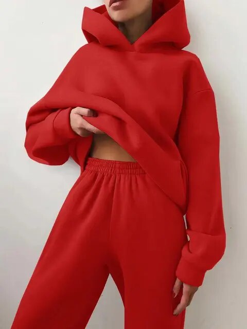 LILA - Relaxed fit hoodie en jogger loungeset voor dames