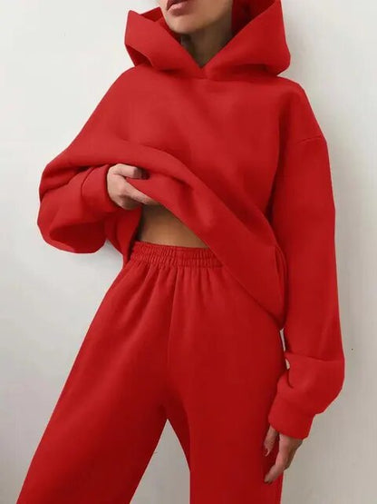 LILA - Relaxed fit hoodie en jogger loungeset voor dames