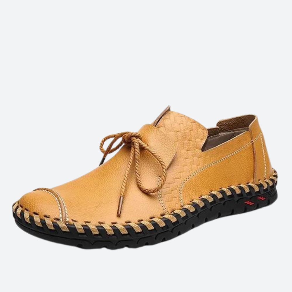 Handgenaaide Leren Veterschoenen voor Heren – GUNNAR