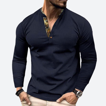 Stijlvol Heren Poloshirt met Lange Mouwen – KENVERO