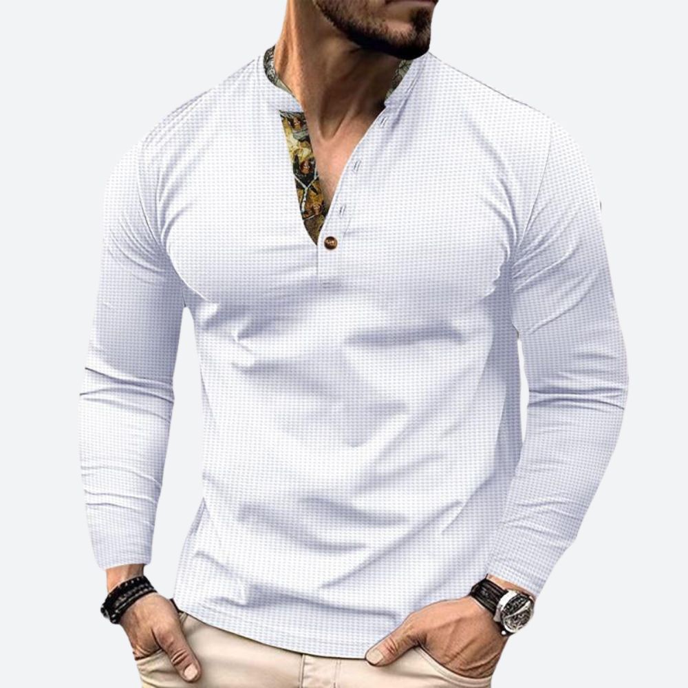 Stijlvol Heren Poloshirt met Lange Mouwen – KENVERO