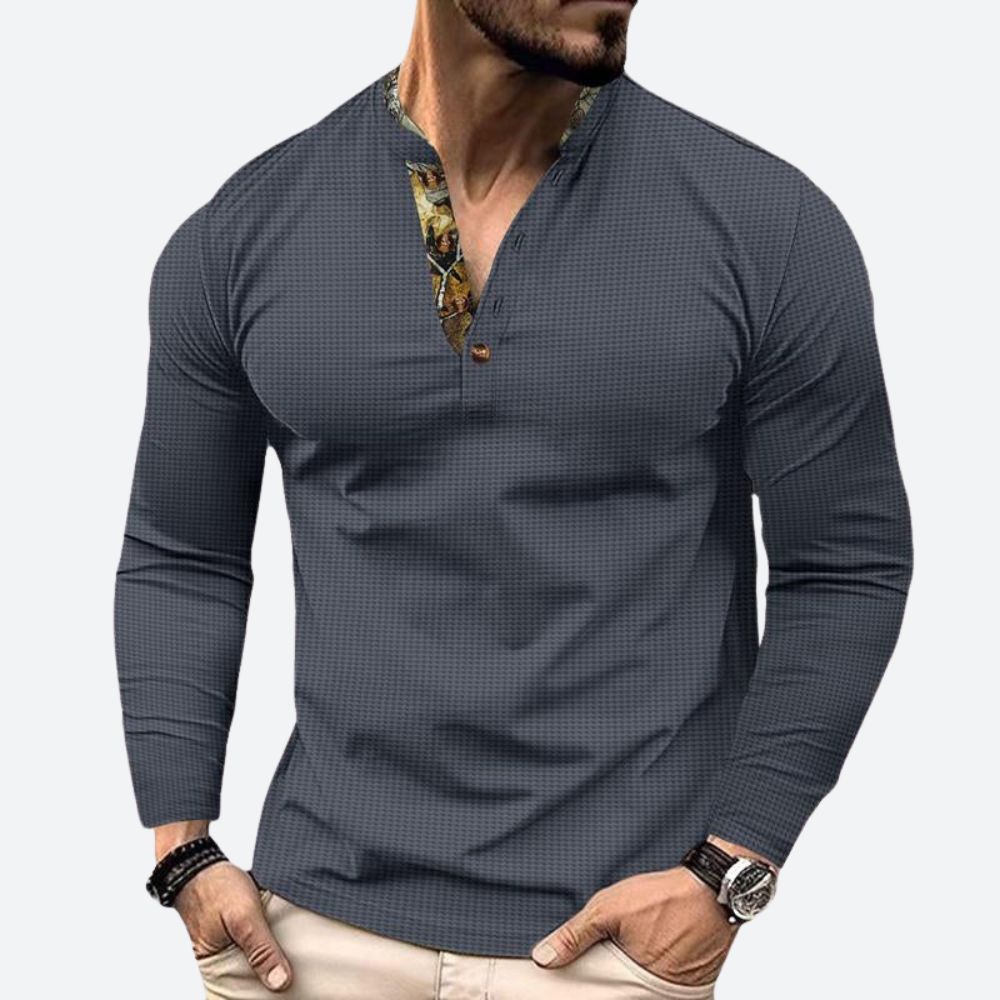 Stijlvol Heren Poloshirt met Lange Mouwen – KENVERO
