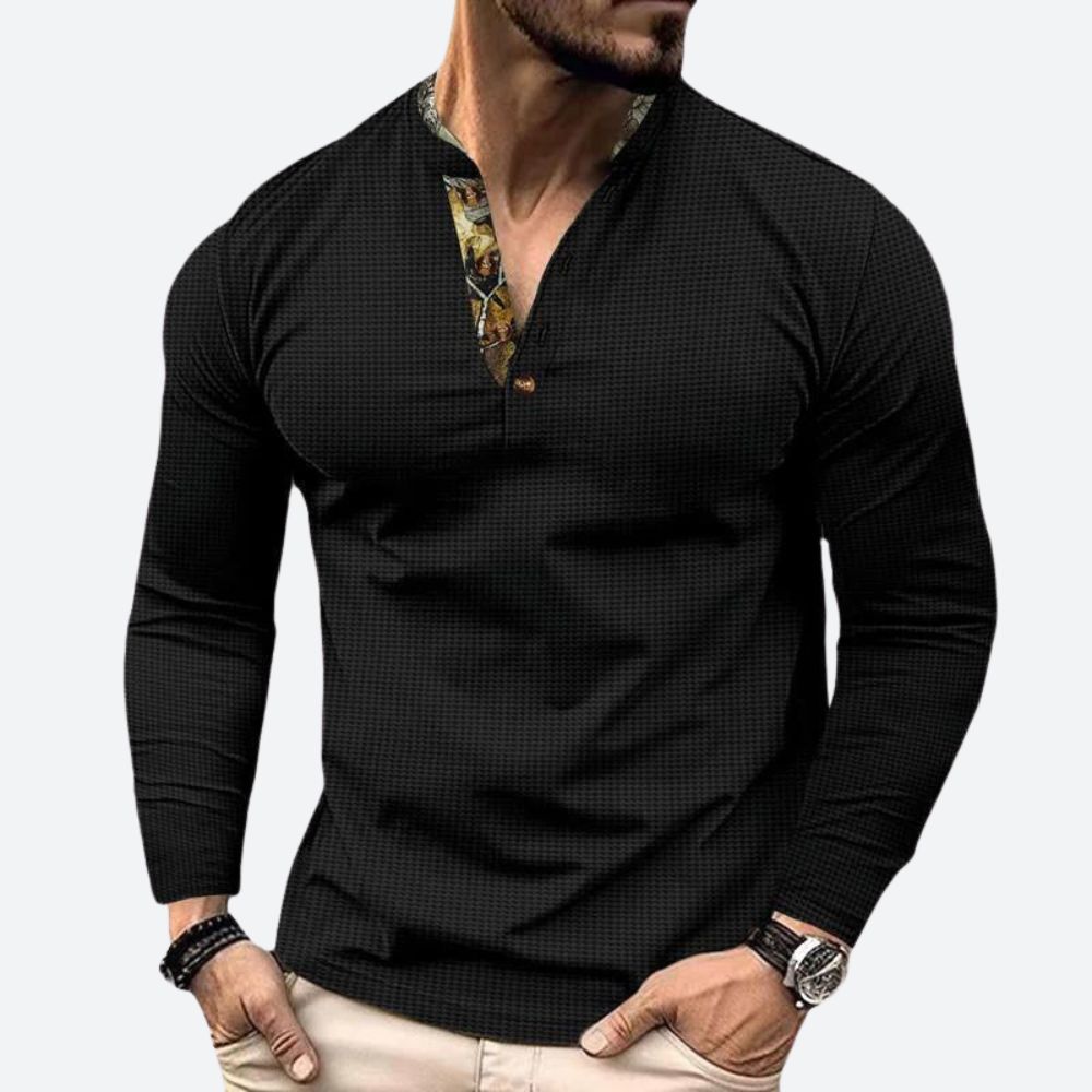 Stijlvol Heren Poloshirt met Lange Mouwen – KENVERO