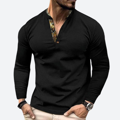 Stijlvol Heren Poloshirt met Lange Mouwen – KENVERO