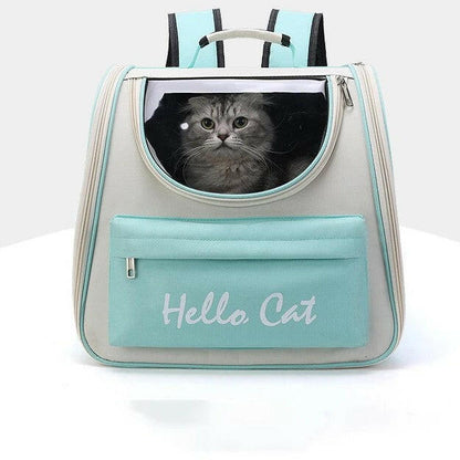 Ademende outdoor kattenrugzak met panoramavenster – PurrGo Explorer - Glamorix