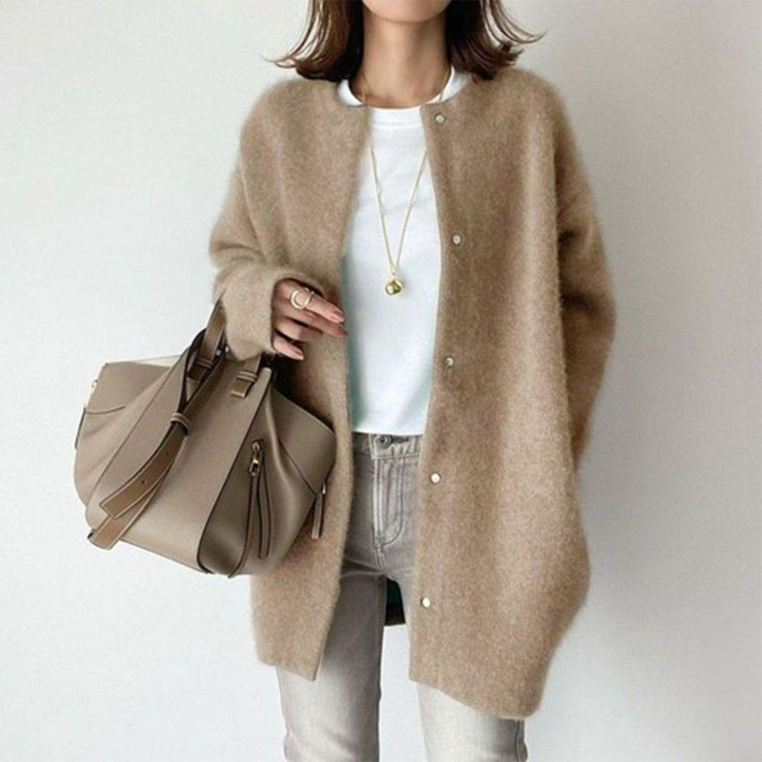 LEONA - Luxueus oversized damesvest voor stijl en comfort