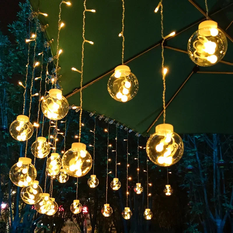 Waterdichte LED buiten-slingerverlichting 3,5 m – AURA TWINKLE - Glamorix