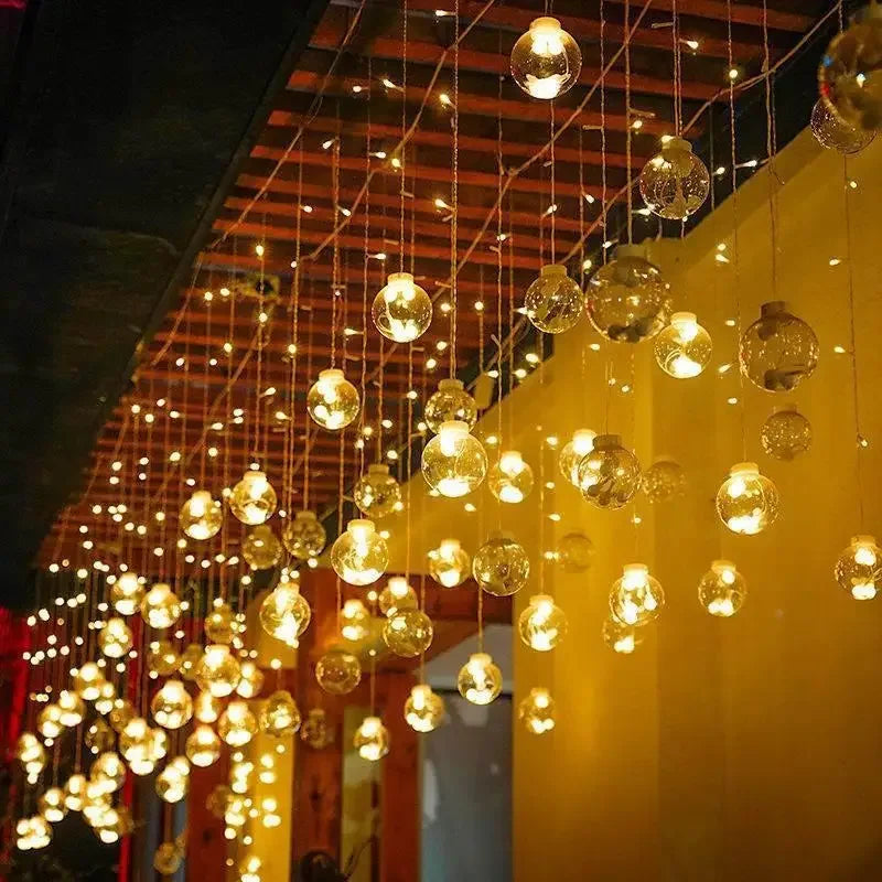 Waterdichte LED buiten-slingerverlichting 3,5 m – AURA TWINKLE - Glamorix