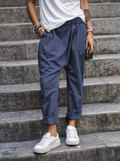 Raquel - Casual baggy broeken voor dames - Glamorix