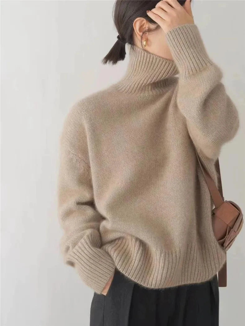 Luxe kasjmier coltrui met tijdloze stijl en zachte warmte, perfect voor elke outfit – NEXVOR - Glamorix