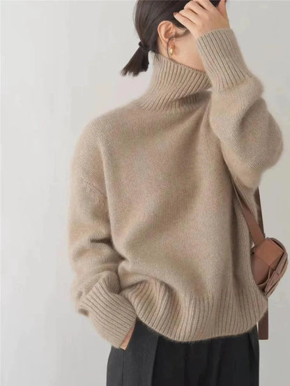 Luxe kasjmier coltrui met tijdloze stijl en zachte warmte, perfect voor elke outfit – NEXVOR - Glamorix