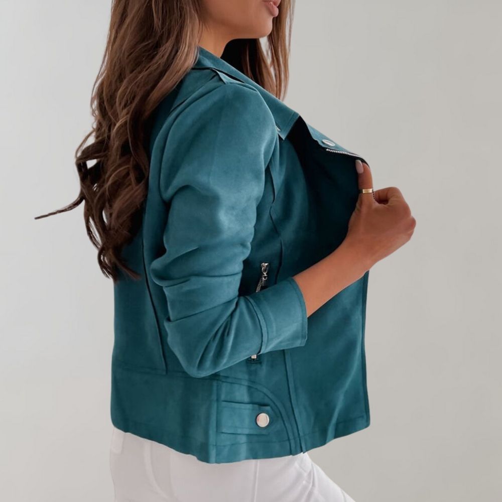 MELANIE - Chaqueta asimétrica moderna y elegante para mujeres - Glamorix
