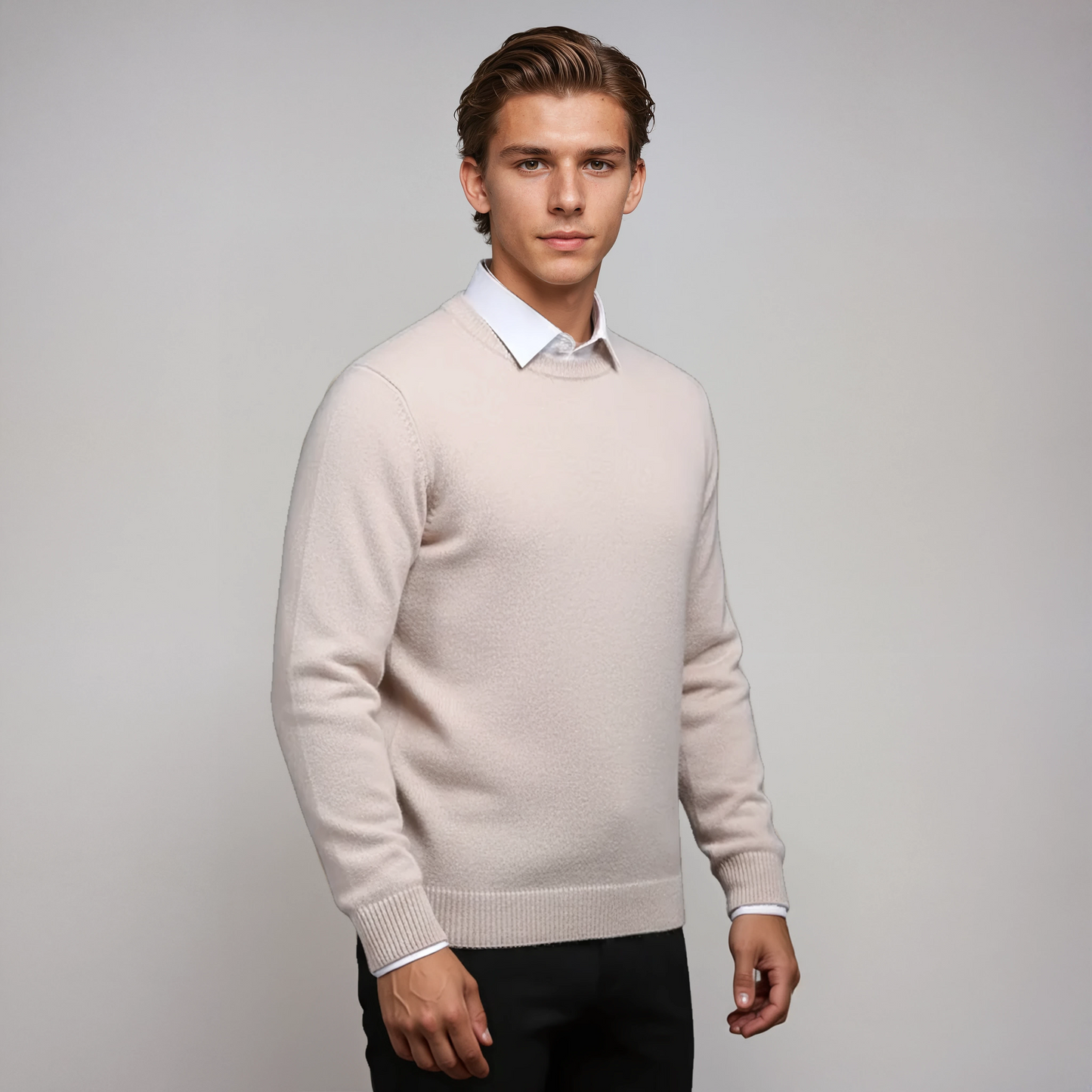 NOAH – Heren trui met crewneck en tijdloze pasvorm - Glamorix