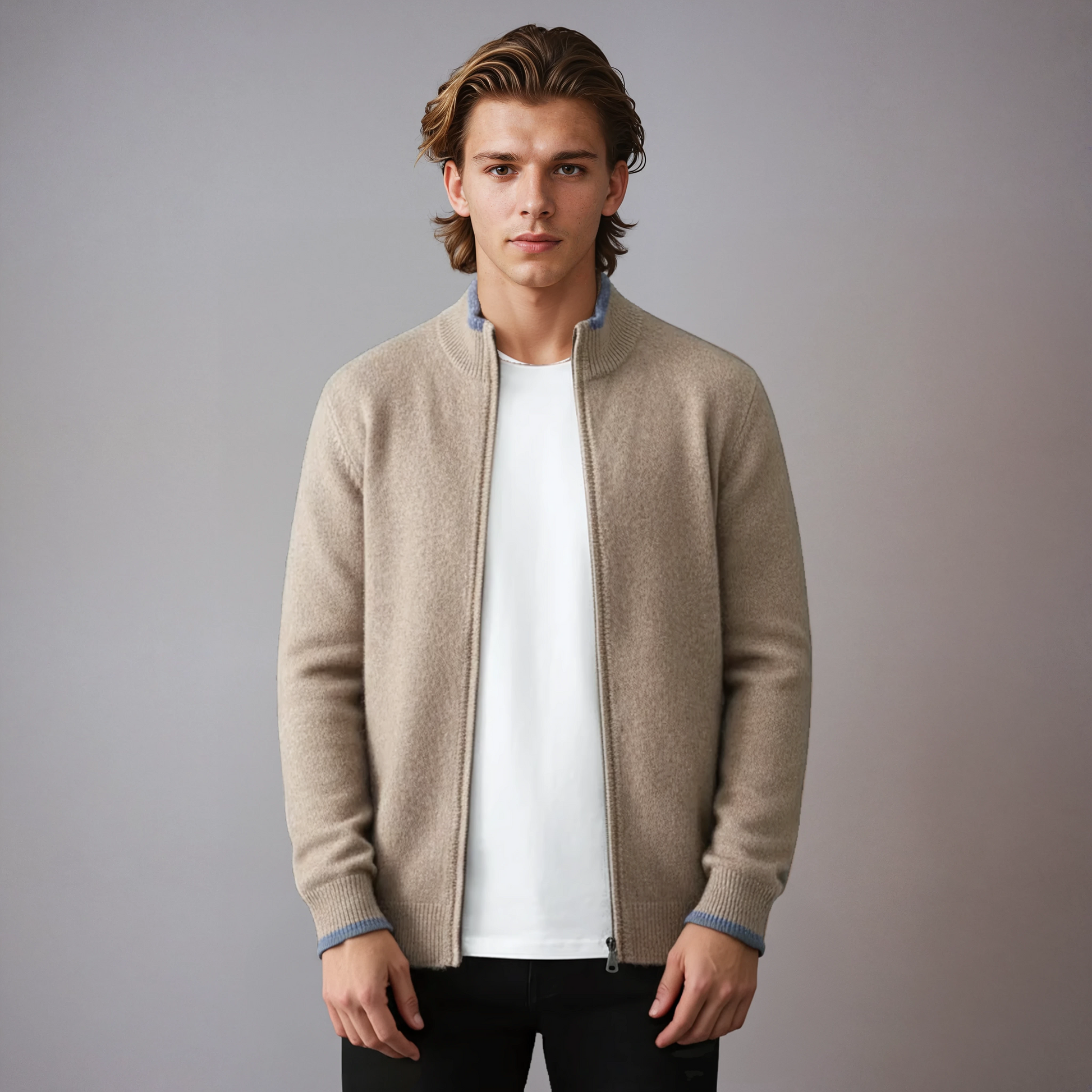 RIKU – Heren vest met ritssluiting en sportieve uitstraling - Glamorix