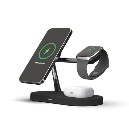 3-in-1 draadloos oplaadstation voor smartphone, smartwatch en earbuds – CHARGEHUB PRO - Glamorix