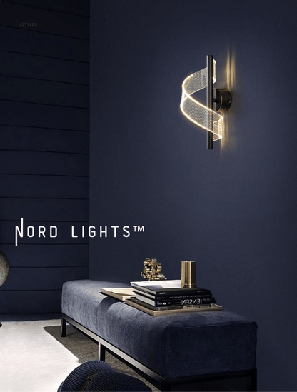 AURORA - Moderne muurlamp geïnspireerd door het noorderlicht