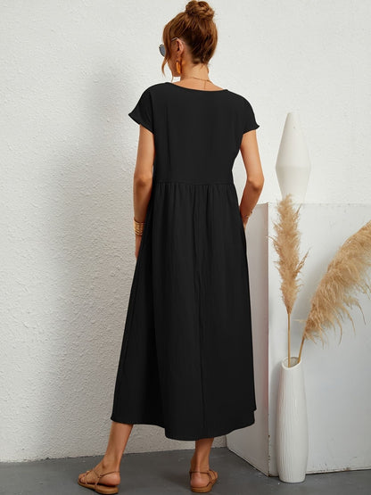 Elegante Linnen Damesjurk met Luchtige Pasvorm – ARDÉLIA