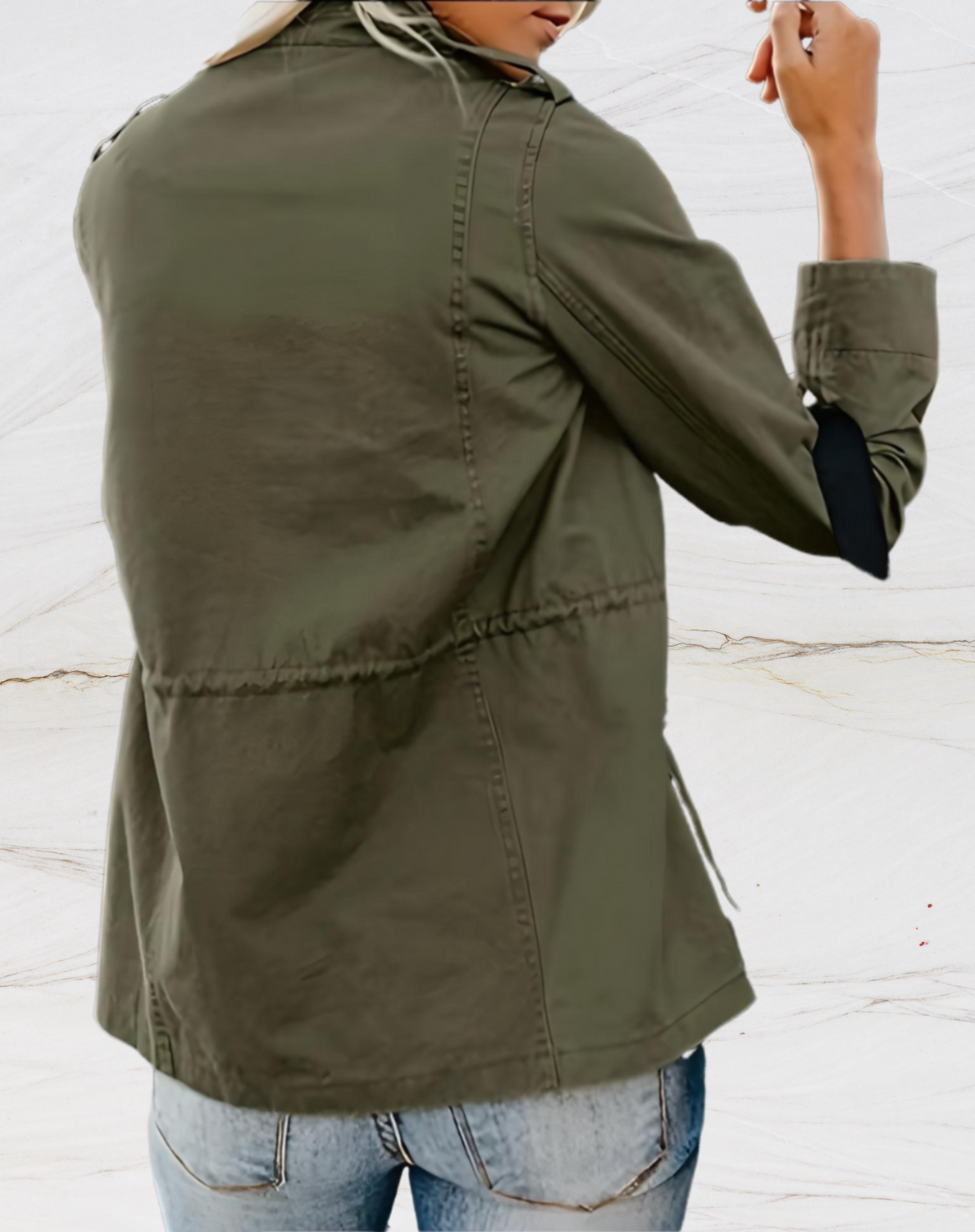 SIMONE – Chaqueta tipo militar para mujer - Glamorix