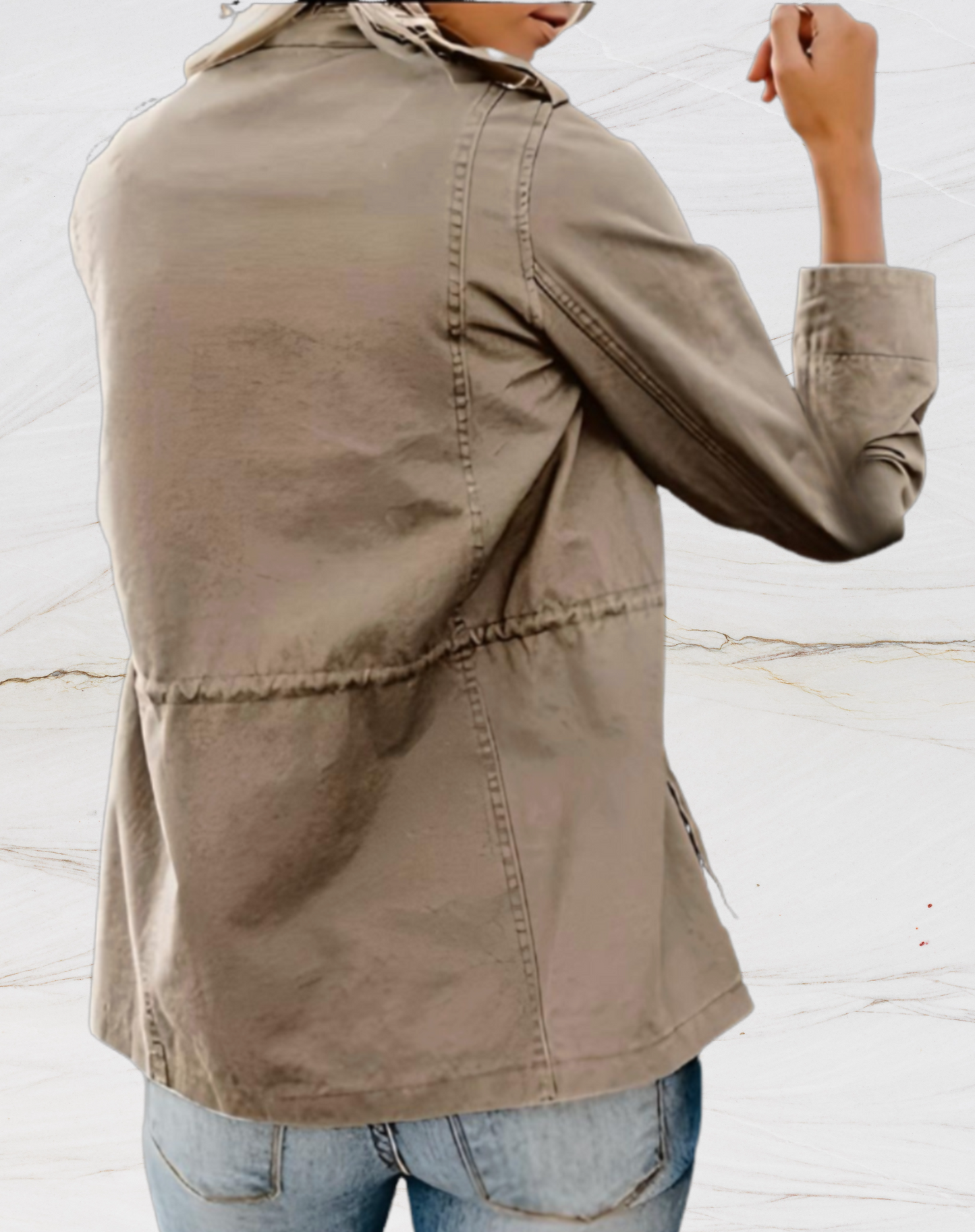SIMONE – Chaqueta tipo militar para mujer - Glamorix