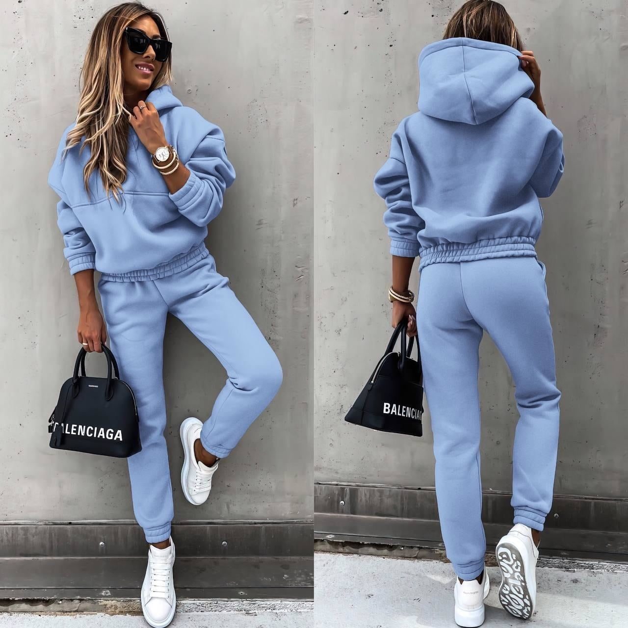 JANE – Dames trainingspak met hoodie en comfortabele joggingbroek - Glamorix