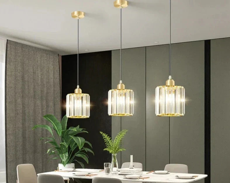 GLINSTERLICHT – Elegante hanglamp van K9 kristal