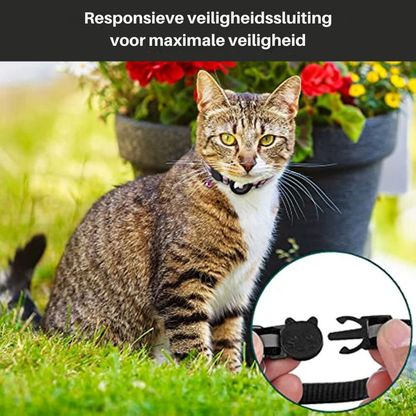 GPS-halsband voor katten met snelontgrendeling en reflecterend design – NOCAT LOST - Glamorix