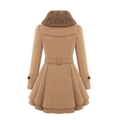 IVY - Winterjurk met strikdetail en fleecevoering voor dames