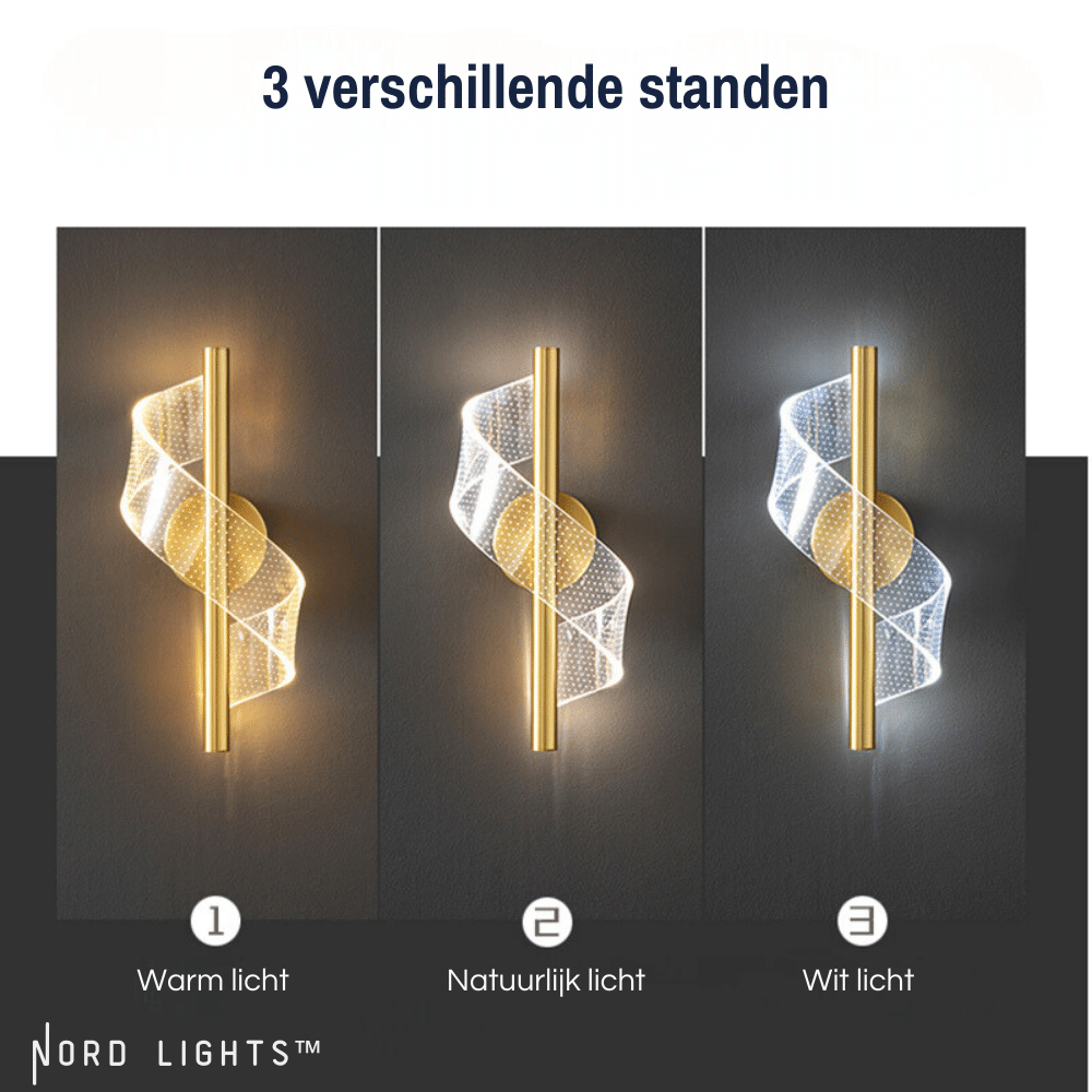 AURORA - Moderne muurlamp geïnspireerd door het noorderlicht