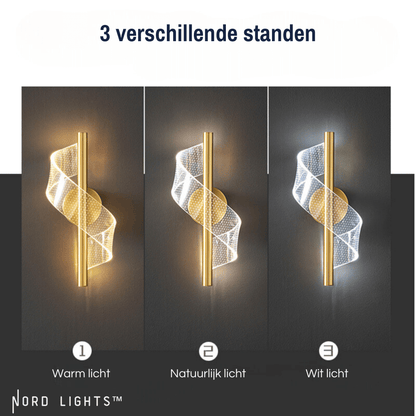 AURORA - Moderne muurlamp geïnspireerd door het noorderlicht
