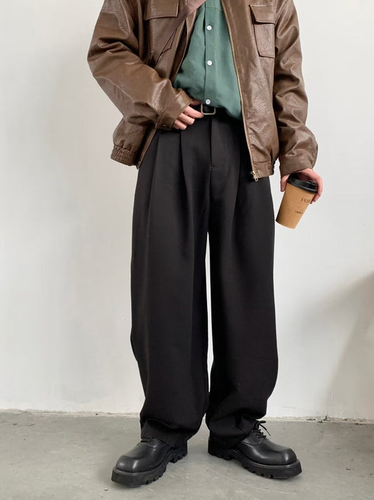 MILO - Wijde broek met hoge taille voor heren