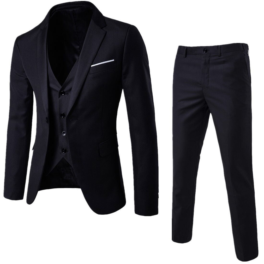 THEODORE - Slim-fit driedelig pak voor heren