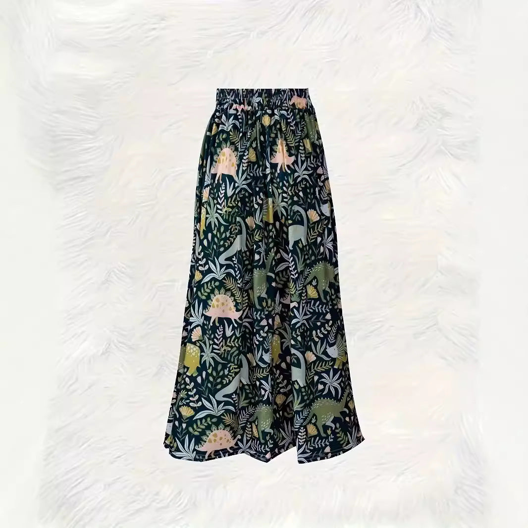 Luchtige A-lijn damesrok met elastische tailleband – LOREA SKIRT - Glamorix