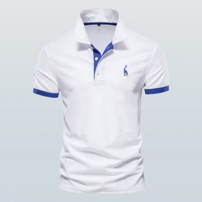 LUCAS - Klassiek tweekleurig poloshirt voor heren