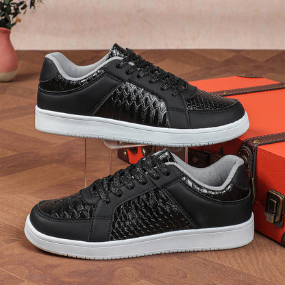 Dames sneakers met structuuraccent en stevige loopzool – NALORA CORE - Glamorix