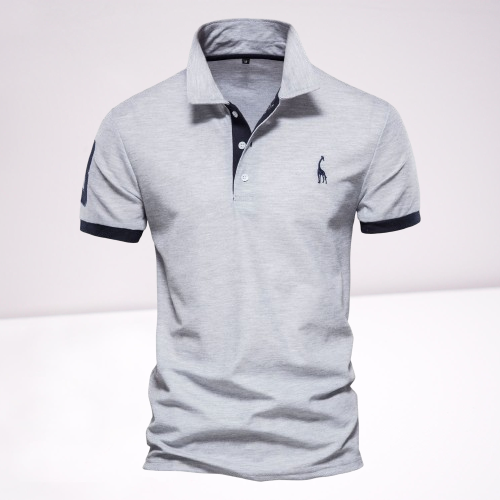 LUCAS - Klassiek tweekleurig poloshirt voor heren