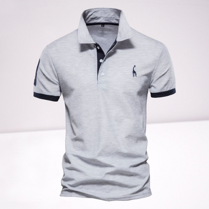 LUCAS - Klassiek tweekleurig poloshirt voor heren