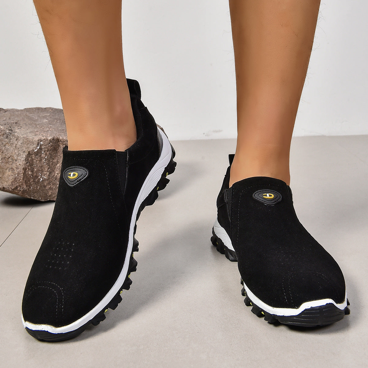 Comfortabele slip-on wandelschoen voor heren met gripzool – TRAKSTON FLEX - Glamorix