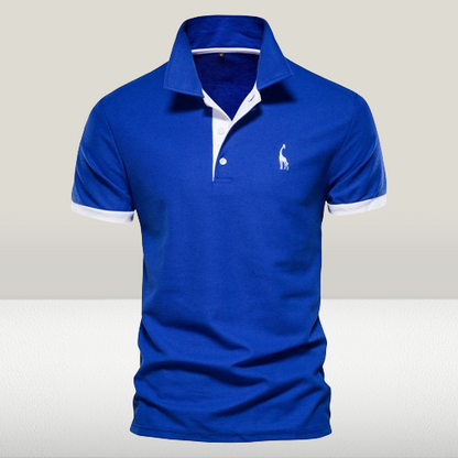 LUCAS - Klassiek tweekleurig poloshirt voor heren