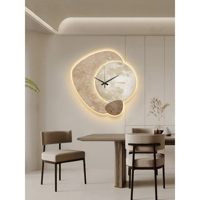 Minimalistische klok met rustgevend design en stille werking – CALMO TIME - Glamorix