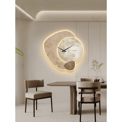 Minimalistische klok met rustgevend design en stille werking – CALMO TIME - Glamorix