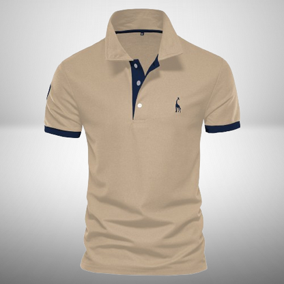 LUCAS - Klassiek tweekleurig poloshirt voor heren