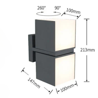 WATERLIGHT – Waterdichte energiezuinige LED wandlamp